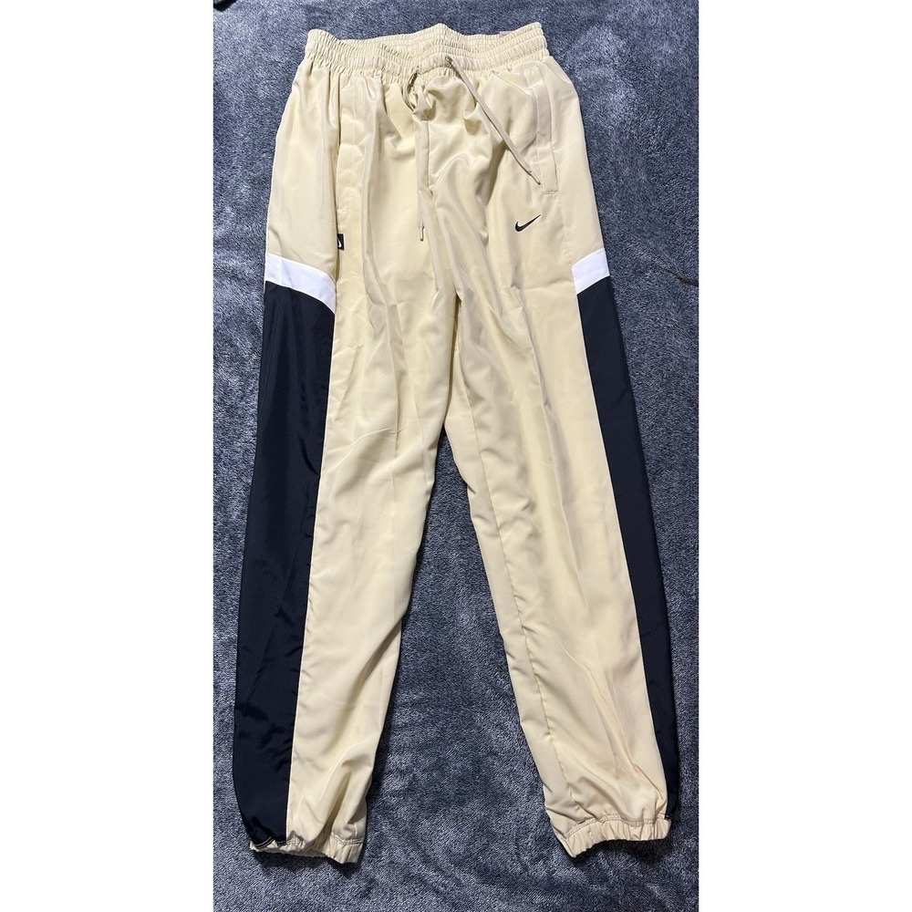 Nike Mens Size S Beige Icon Woven Basketball Drawstring Pants New (U4)